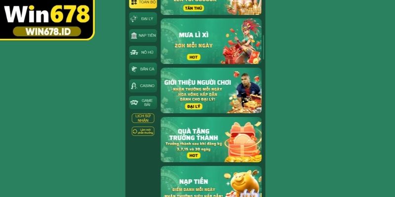 Tạo cơ hội nhận thưởng khi kết nối thêm thành viên khuyến mãi Win678