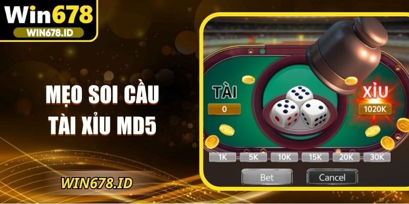 mẹo soi cầu tài xỉu MD5