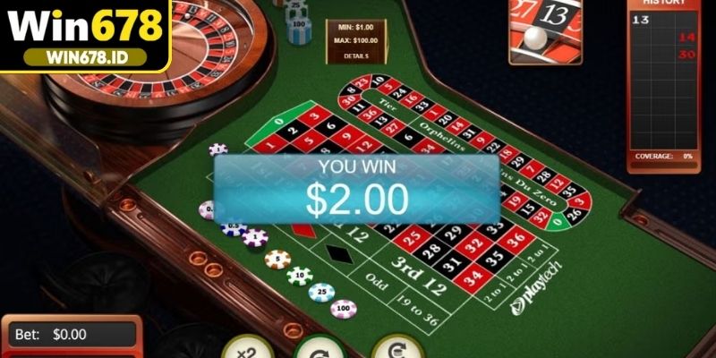 Trò chơi Roulette hấp dẫn, minh bạch và trực quan